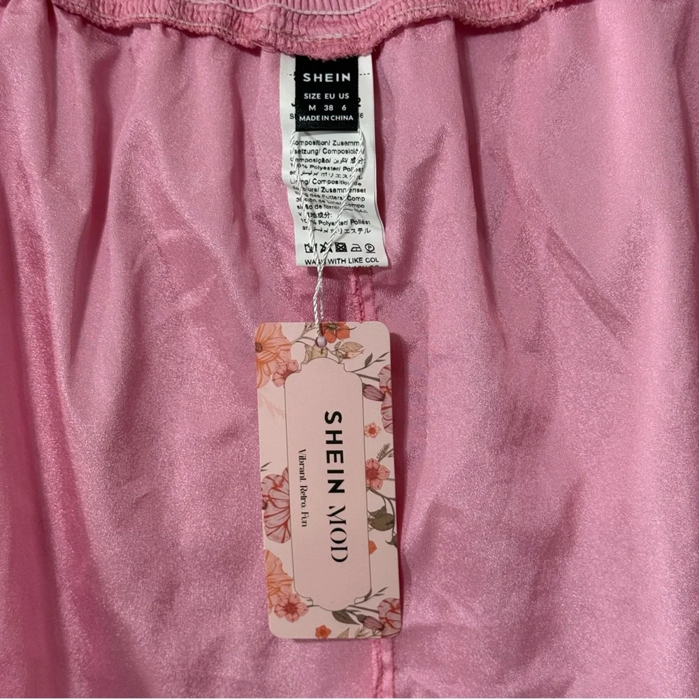 SHEIN Mod Pink Ruffled Mini Skirt NEW - Picture 8 of 12